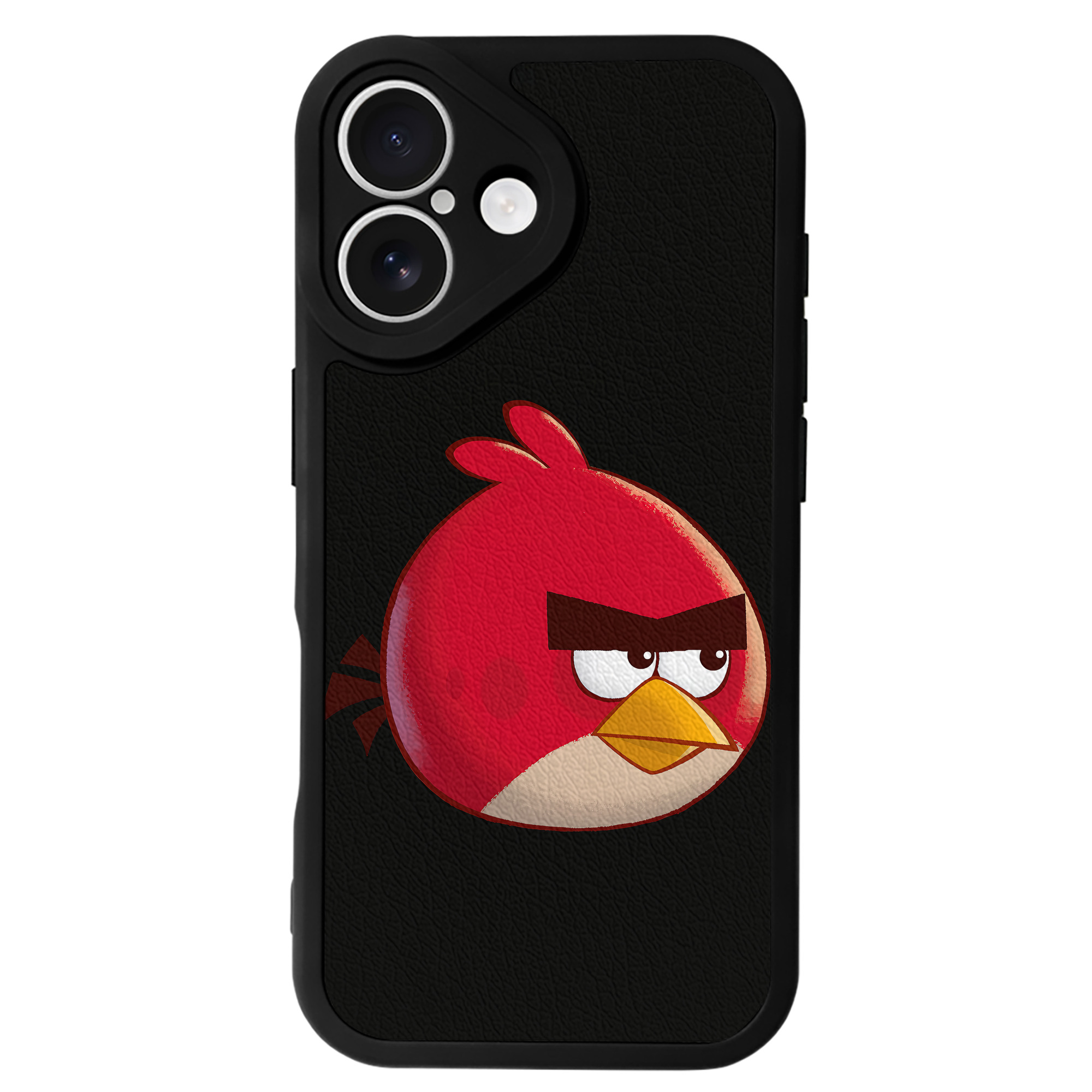 （画像用） Angry Birds アングリーバード 【iPhone 16シリーズ対応】シリコンスマホケース（レザー調） 材質：シリコン